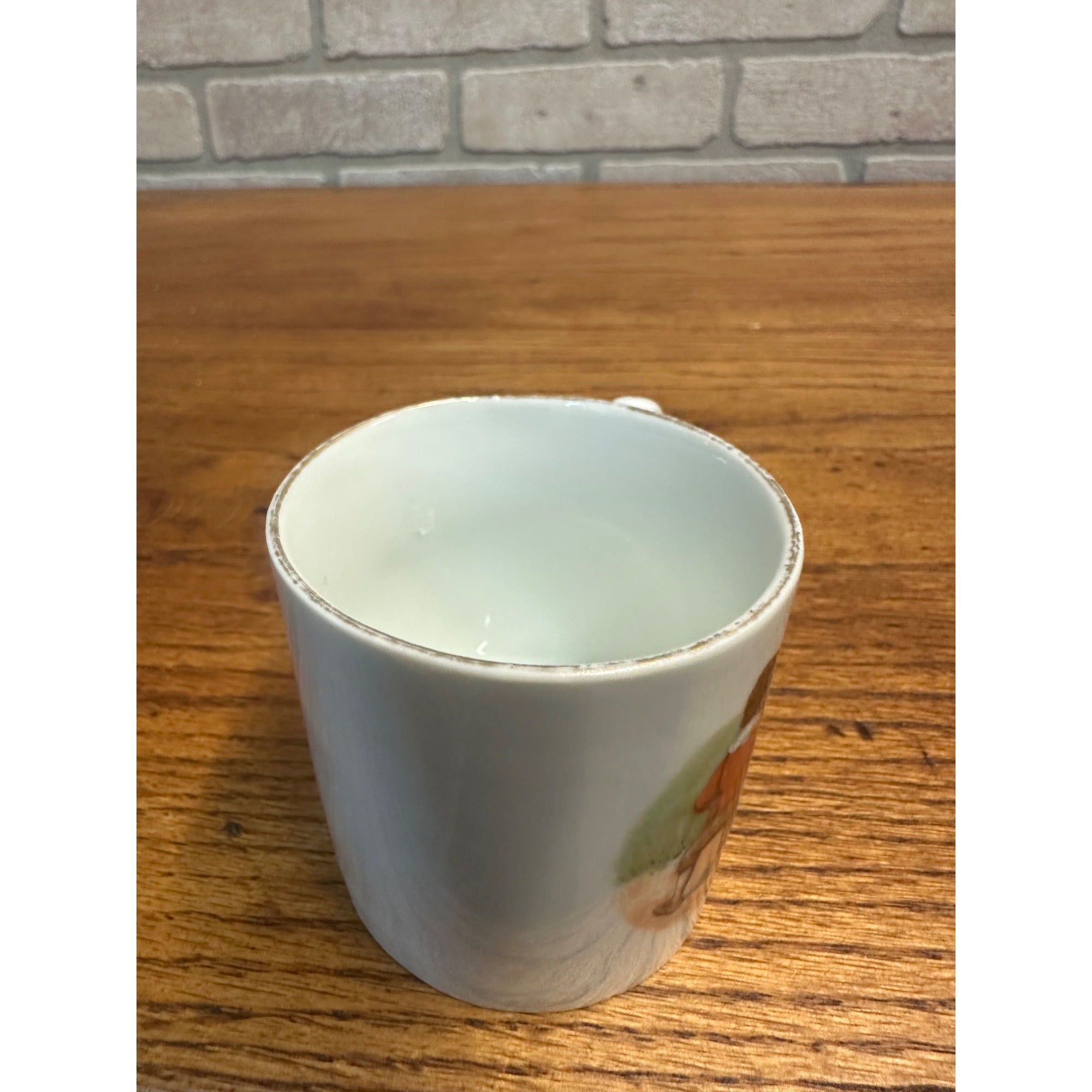 Antique Victorian 1900s Porcelain German Child's Mug Tea Cup Jack Jill Nursery Rhyme