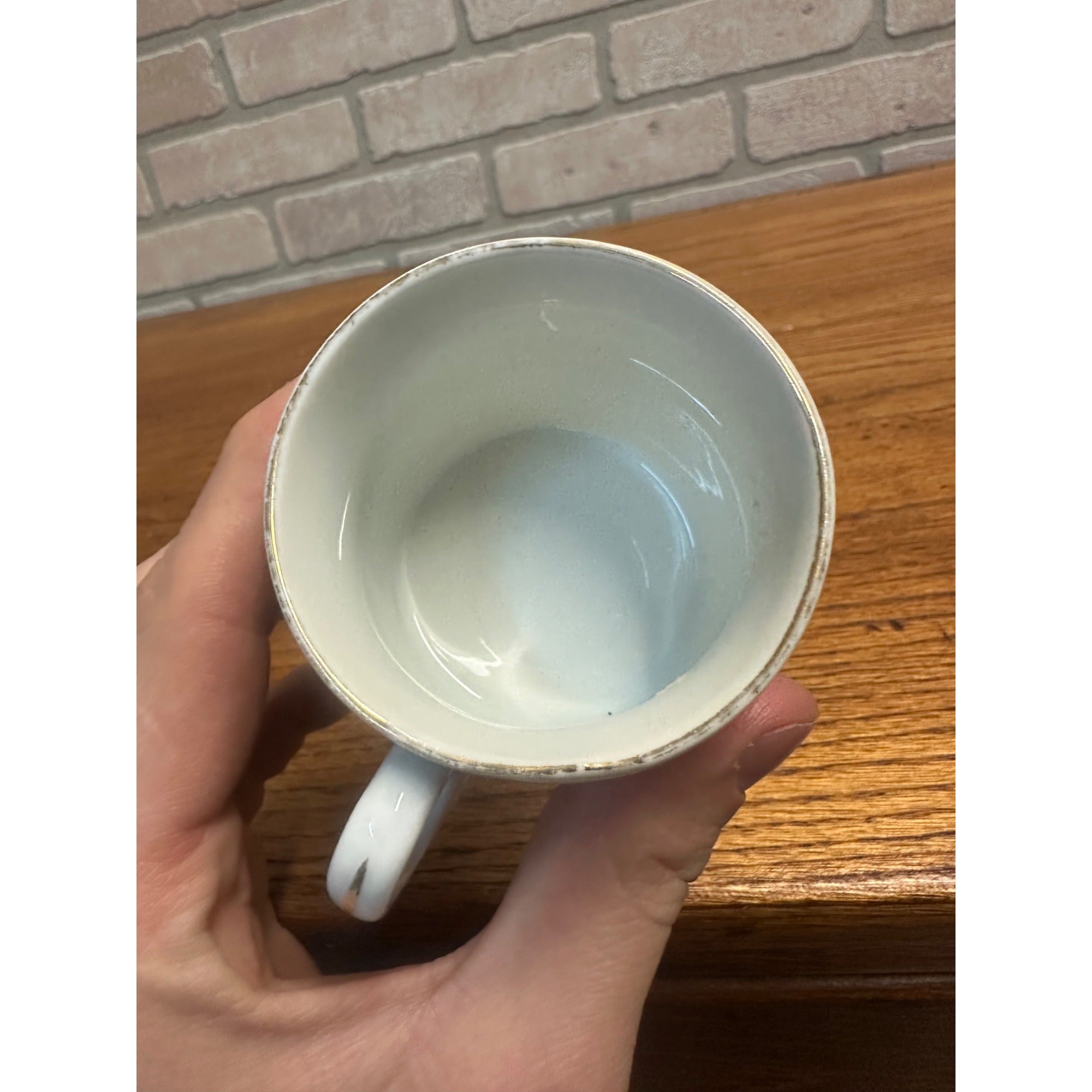 Antique Victorian 1900s Porcelain German Child's Mug Tea Cup Jack Jill Nursery Rhyme