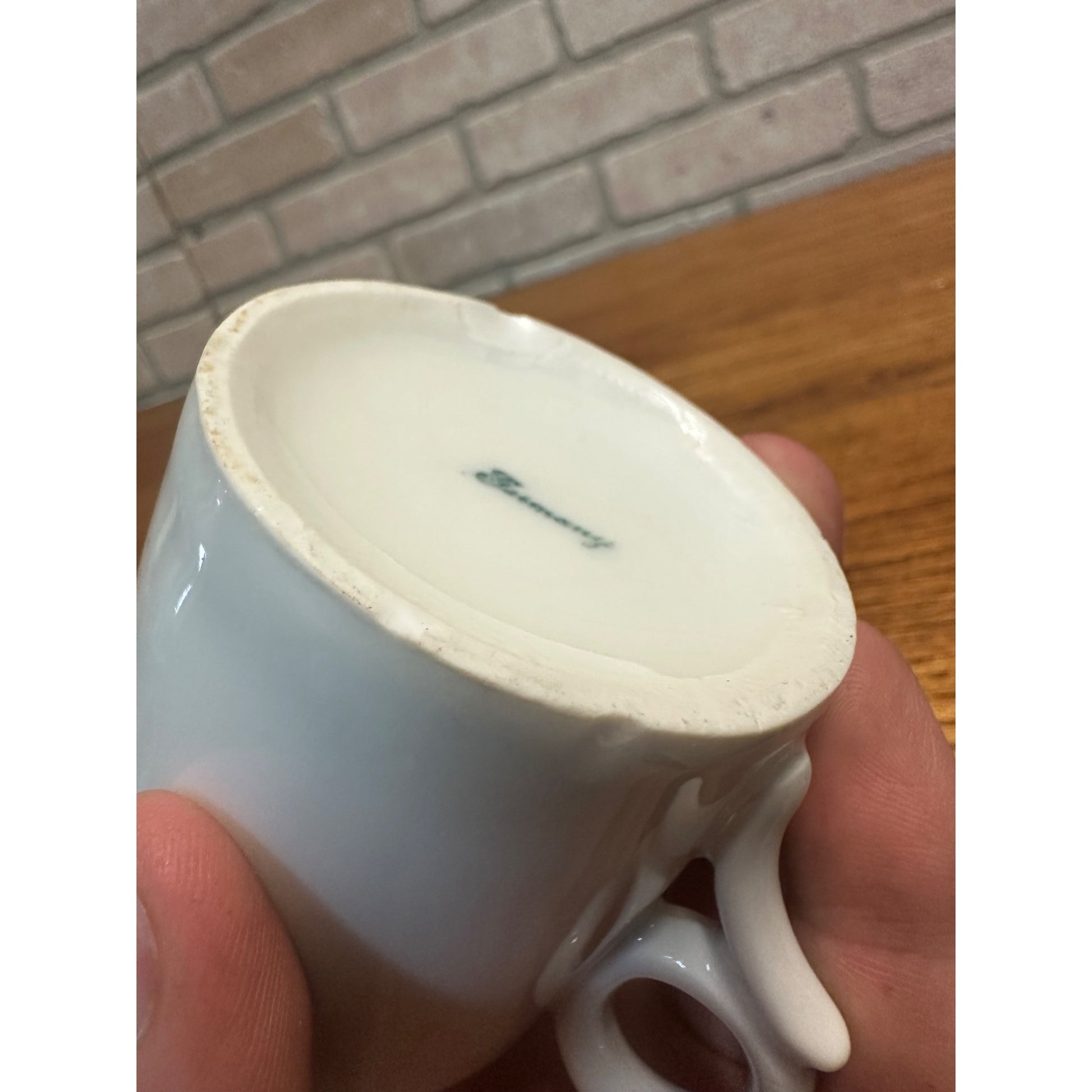 Antique Victorian 1900s Porcelain German Child's Mug Tea Cup Jack Jill Nursery Rhyme