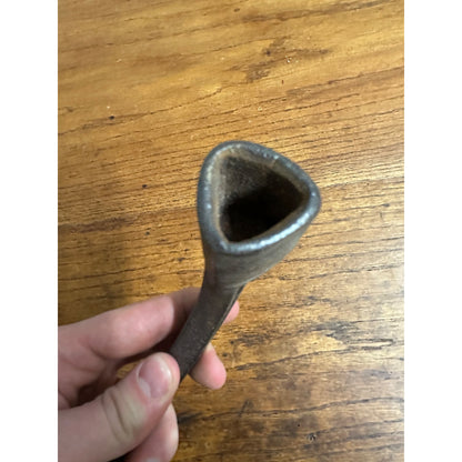 Antique Cast Iron Range Stove Tool Grate Shaker Handle Crank Triangle