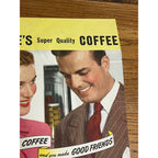 Vintage Gambles Coffee Poster Double Sided Hanger Advertising Store Sign