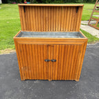 Antique Primitive Wooden Pine Farmhouse Dry Sink