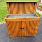 Antique Primitive Wooden Pine Farmhouse Dry Sink