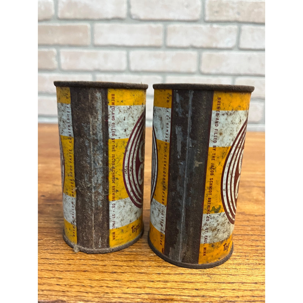 Vintage Schmidt's City Club Beer Flat Top Beer Can St Paul Minn Brewery Lot (2)