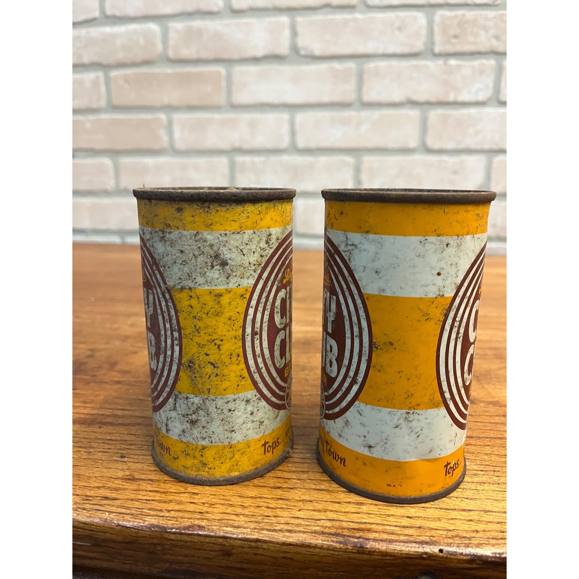 Vintage Schmidt's City Club Beer Flat Top Beer Can St Paul Minn Brewery Lot (2)