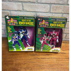 1994 Bandai Power Ranger Karate Action Kimberly PINK & Billy BLUE Figures