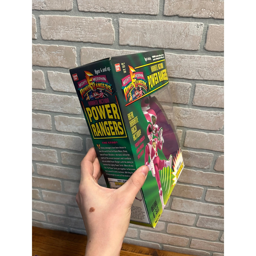1994 Bandai Power Ranger Karate Action Kimberly PINK & Billy BLUE Figures