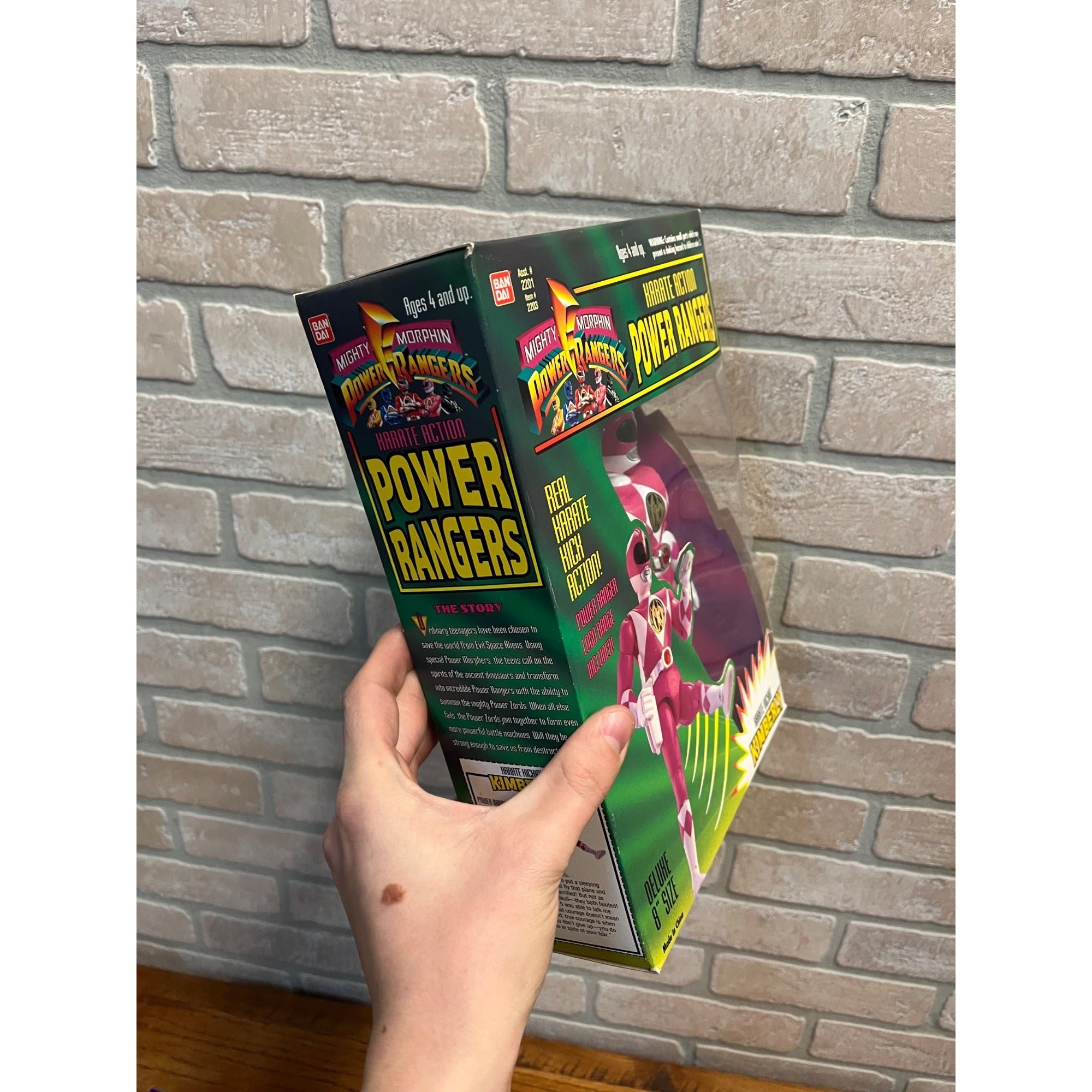 1994 Bandai Power Ranger Karate Action Kimberly PINK & Billy BLUE Figures