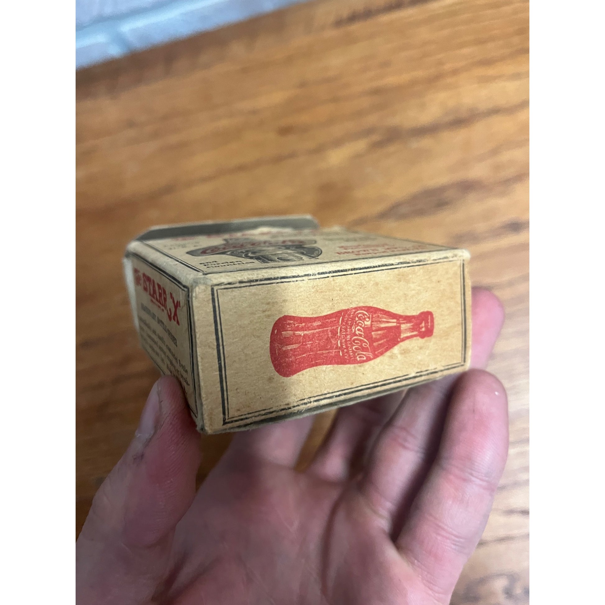 Vintage Starr X Coca Cola Cast Iron Wall Mount Bottle Opener Original Box