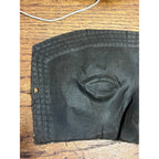 Antique Vintage 1920s Halloween or Odd Fellows Masks Gauze Black Party Costume