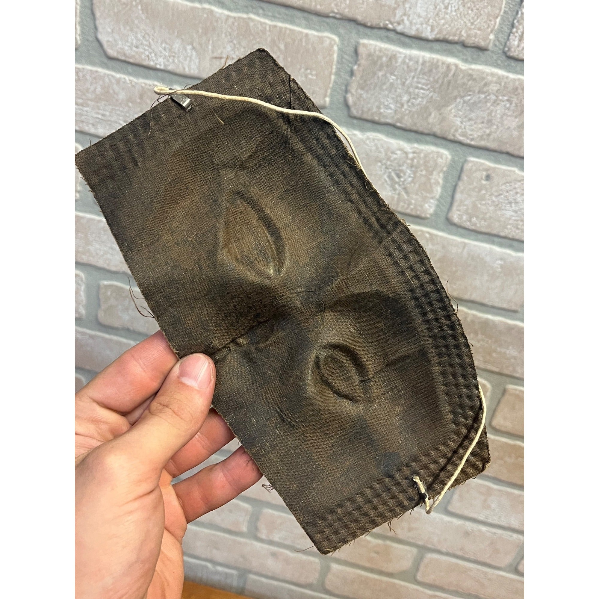 Antique Vintage 1920s Halloween or Odd Fellows Masks Gauze Black Party Costume