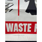 Original WWII Save Waste Fats Homefront US Propaganda Poster WW2 1942 20x28