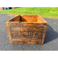 Vintage Birdseye Diamond Match Company Wood Crate Dovetail Joints Advertising