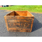 Vintage Birdseye Diamond Match Company Wood Crate Dovetail Joints Advertising