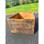 Vintage Birdseye Diamond Match Company Wood Crate Dovetail Joints Advertising