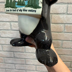 Rare Vintage 1950s Red Wing Pottery Hamm's Beer Bear Figural Ceramic Coin Bank 11.5"