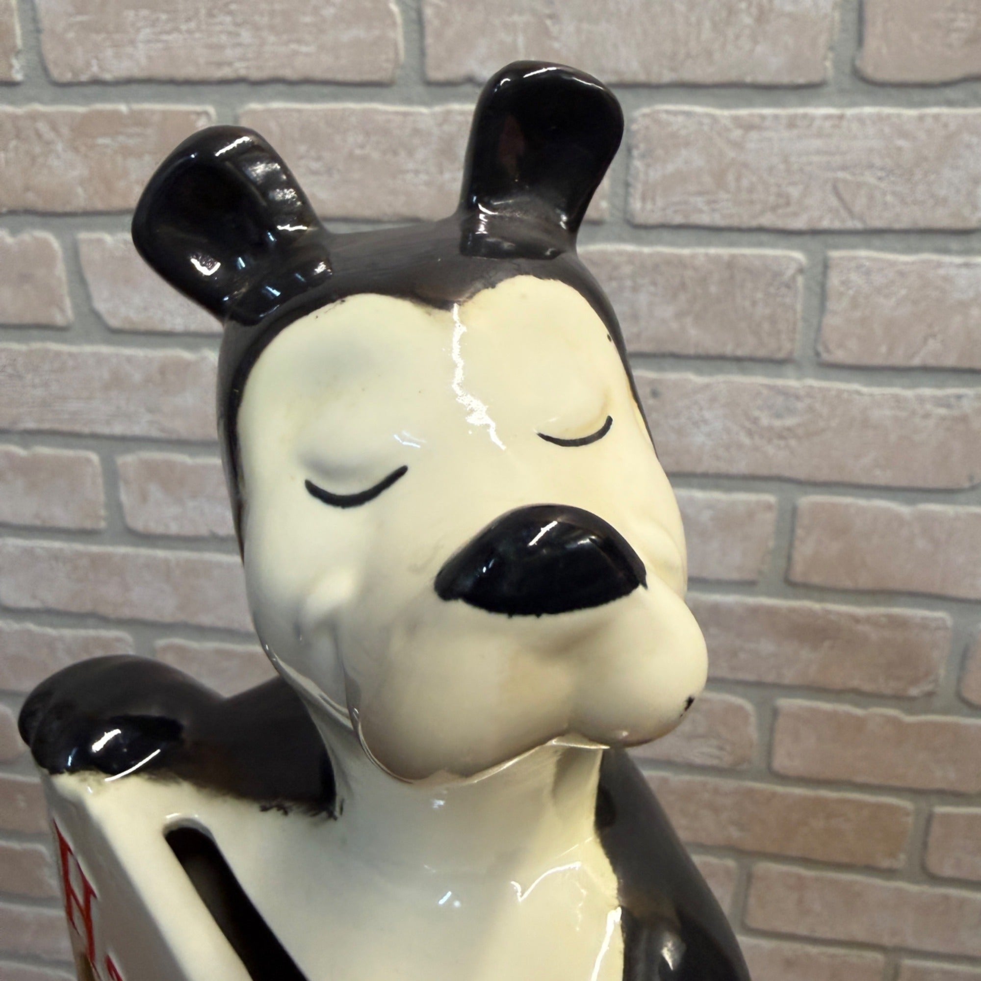 Rare Vintage 1950s Red Wing Pottery Hamm's Beer Bear Figural Ceramic Coin Bank 11.5"