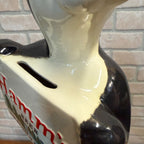 Rare Vintage 1950s Red Wing Pottery Hamm's Beer Bear Figural Ceramic Coin Bank 11.5"