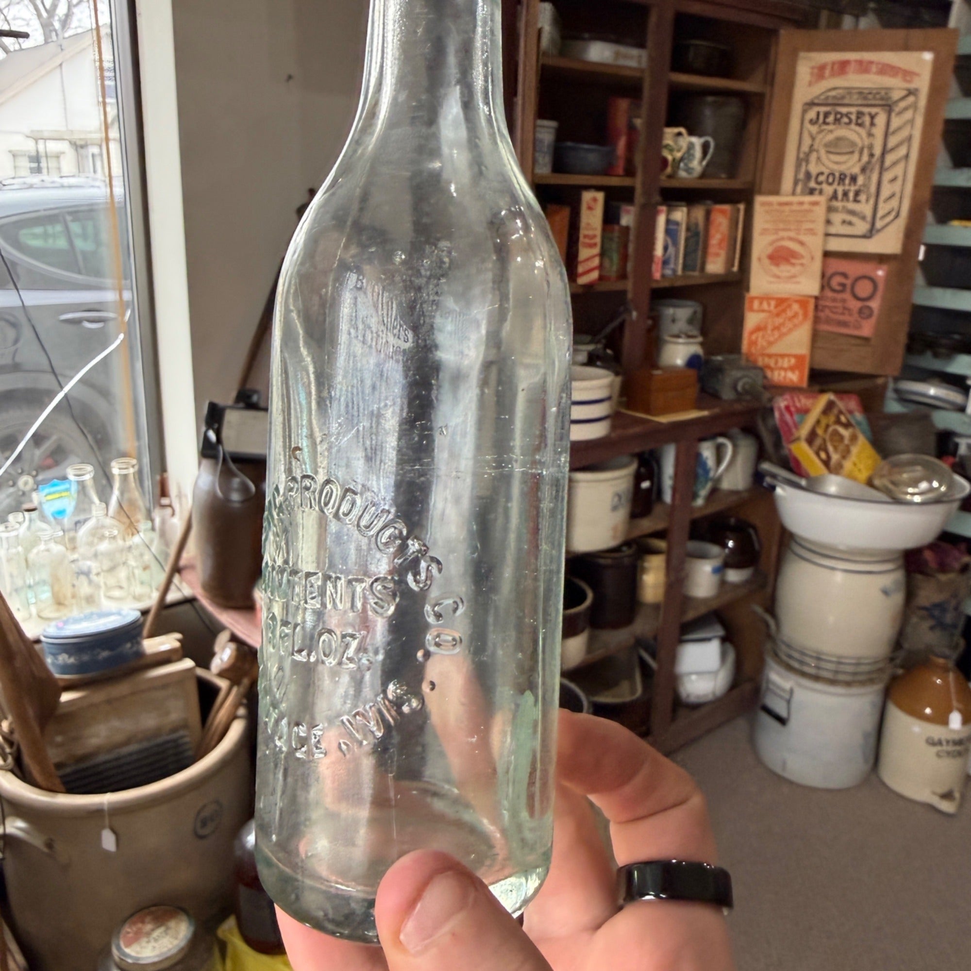 Vintage Eulberg Products Co. Portage Beer Bottle Embossed Wisconsin Wis WI