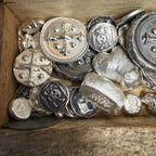 Pirate Treasure Chest W/ Real Pirate Money & 70 Grams of Silver