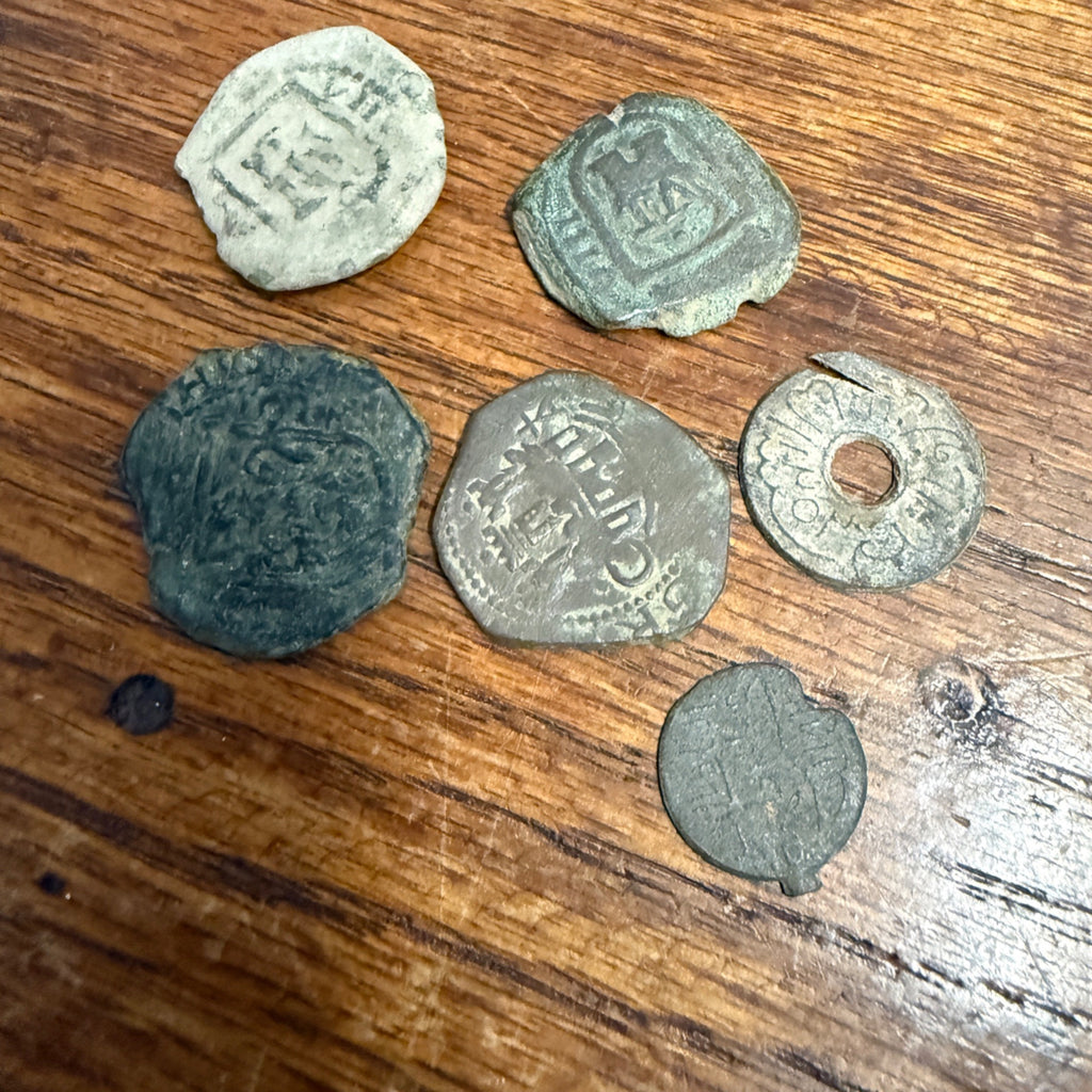 Pirate Treasure Chest W/ Real Pirate Money & 70 Grams of Silver
