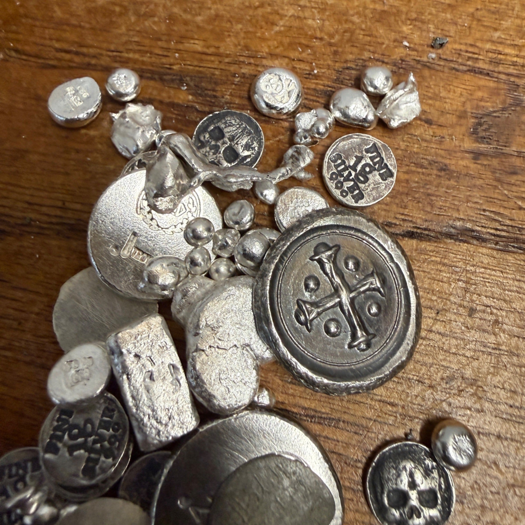 Pirate Treasure Chest W/ Real Pirate Money & 70 Grams of Silver