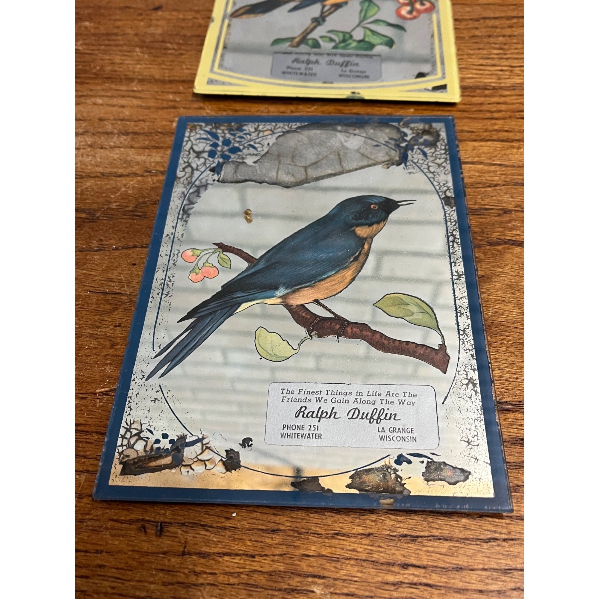 Vintage Ralph Duffin Advertising Signs La Grange Wisconsin Wi Wis