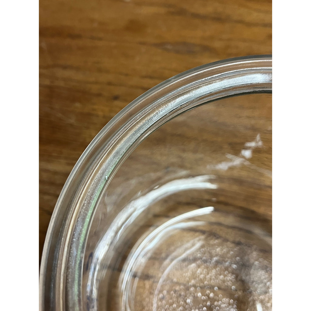 Vintage S & P Swinson Food Products Countertop Cracker Glass Jar 8" Advertising