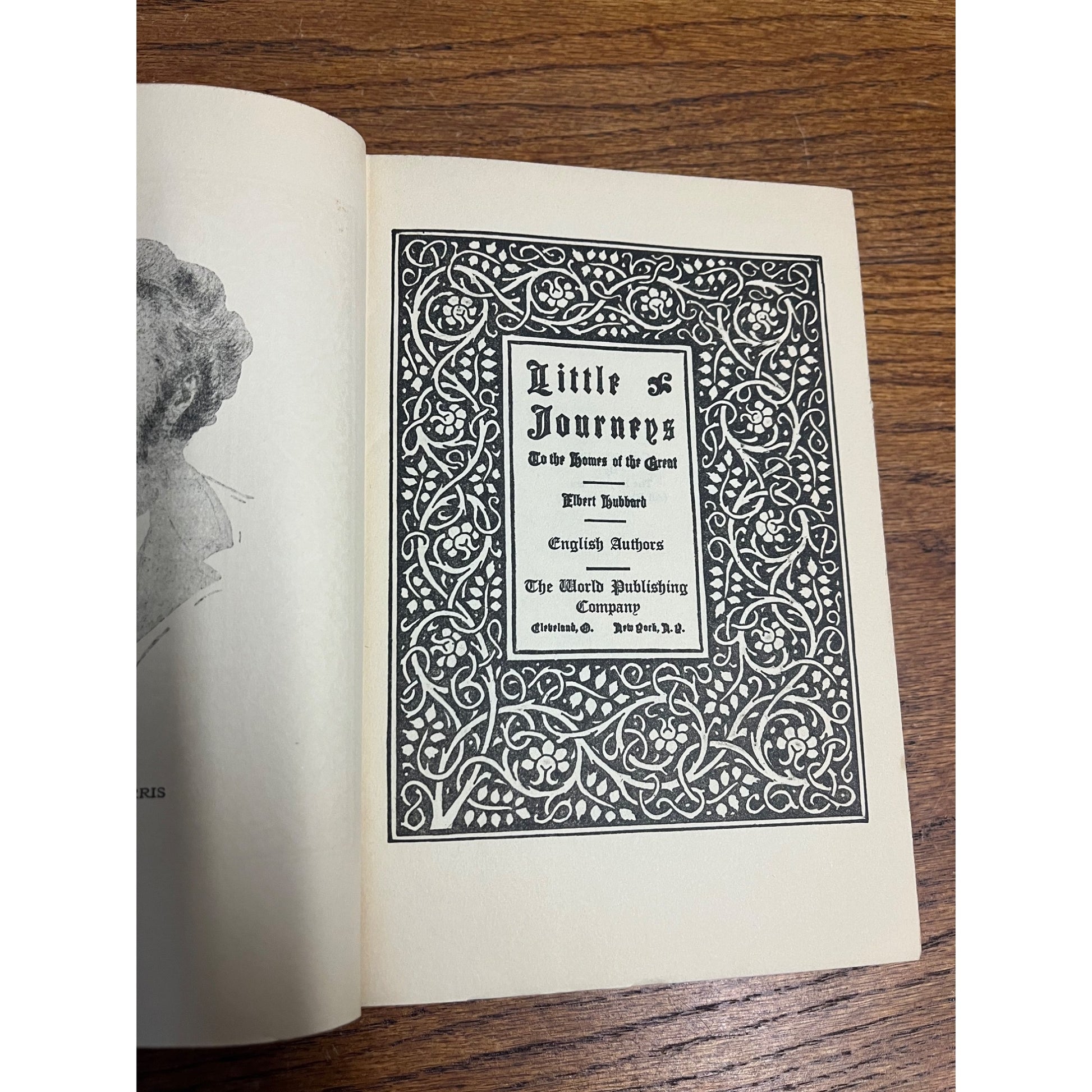 Vintage 1928 Elbert Hubbard "Little Journeys: English Authors" Roycrofters w/ DJ