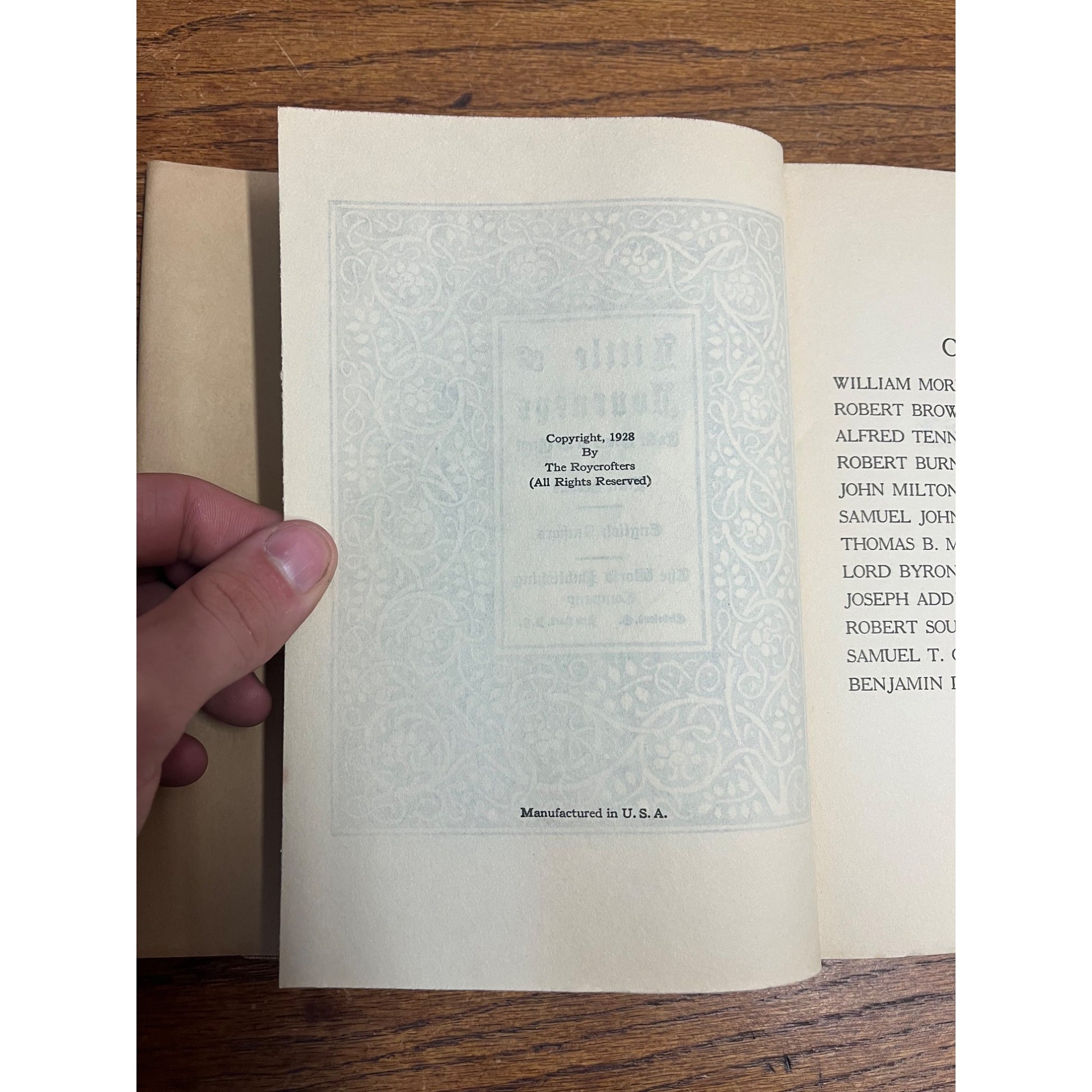 Vintage 1928 Elbert Hubbard "Little Journeys: English Authors" Roycrofters w/ DJ