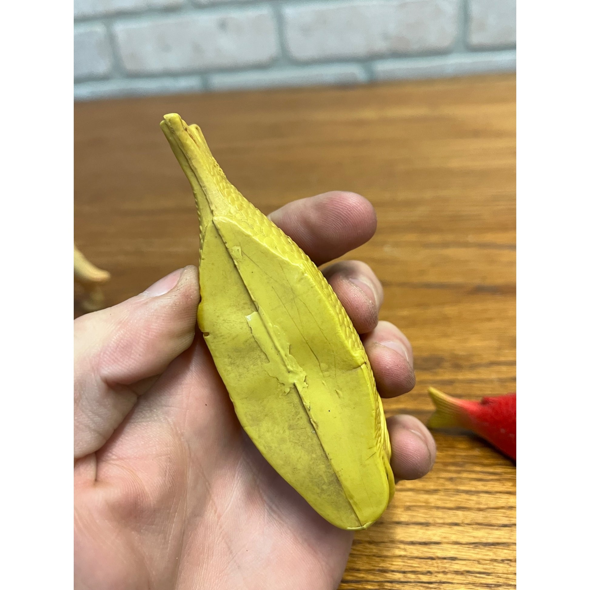 Vintage Fish Celluloid Toy Christmas Putz Decoration Train Display Lot (2)