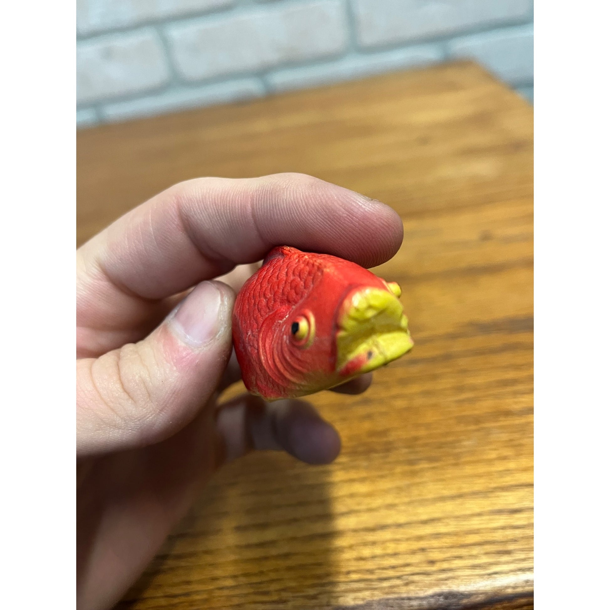 Vintage Fish Celluloid Toy Christmas Putz Decoration Train Display Lot (2)