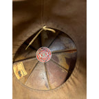 Vintage Cairns Leather Firefighter Helmet Brass FD Eagle Fireman's Hat c.1930-1945