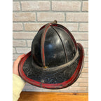 Vintage Cairns Leather Firefighter Helmet Brass FD Eagle Fireman's Hat c.1930-1945