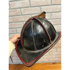 Vintage Cairns Leather Firefighter Helmet Brass FD Eagle Fireman's Hat c.1930-1945