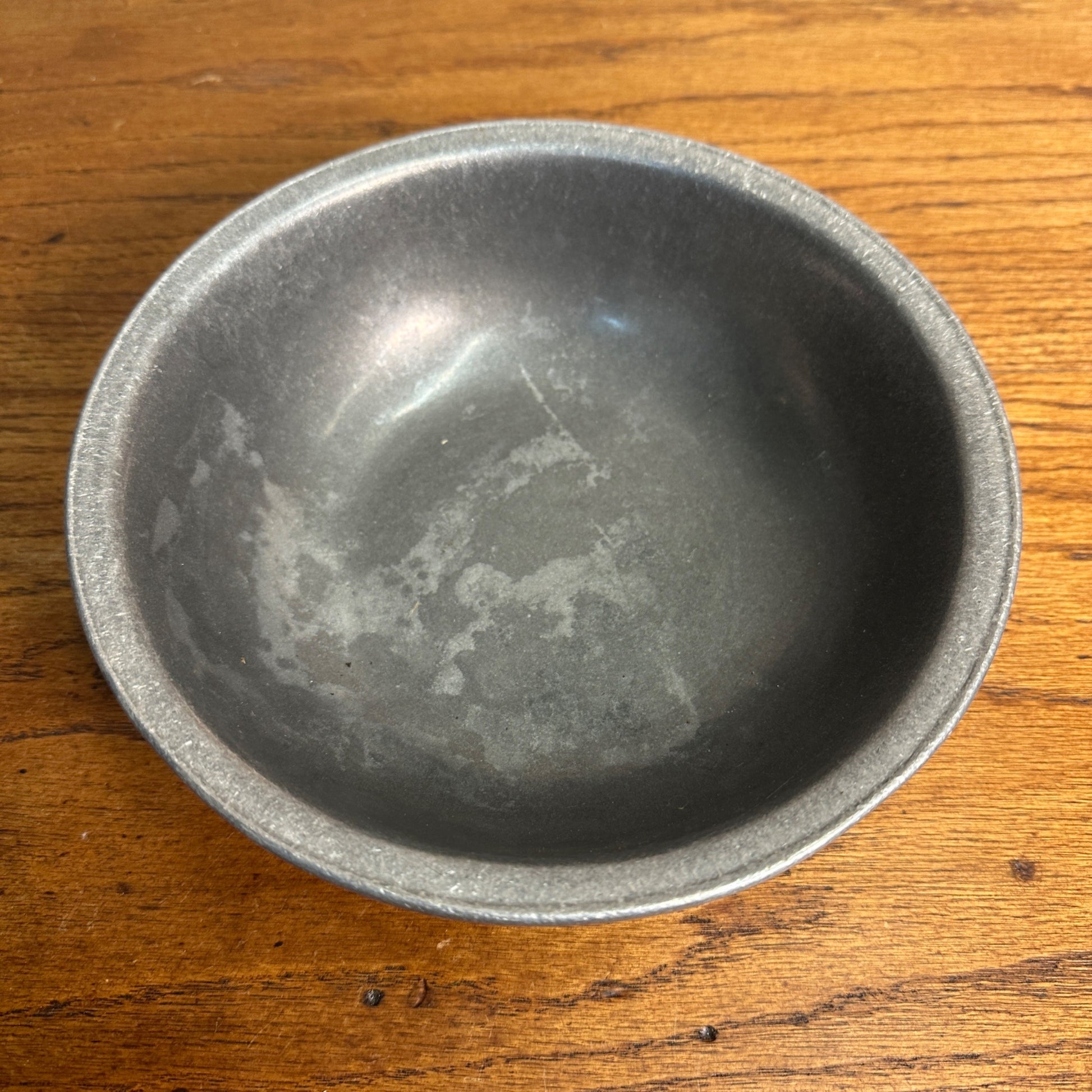 Vintage Carson Freeport PA Pewter 8.25" Bowl  Restaurant Ware