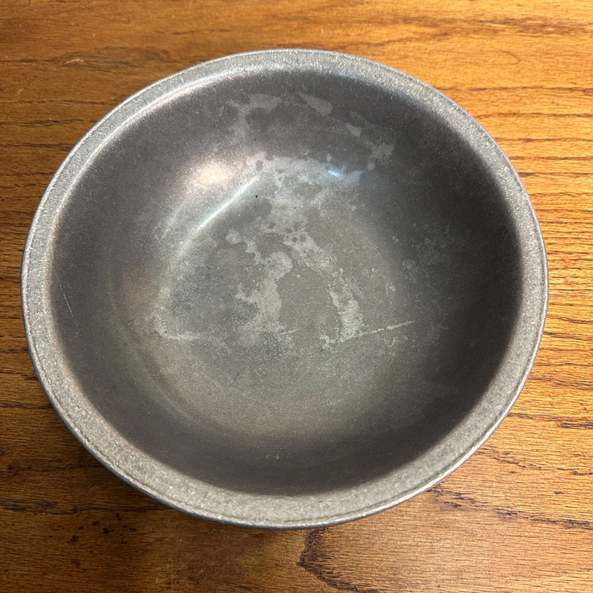 Vintage Carson Freeport PA Pewter 8.25" Bowl  Restaurant Ware