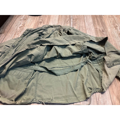 Vintage 1960s US Army M65 Field Jacket Coat w/ Liner Used Distressed Mens