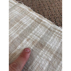 Antique Hand Embroidered Linen Table Runner Arts & Crafts Folk Art Floral William Morris