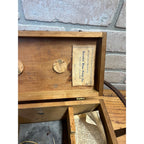 Vintage Bostrom Brady Surveying Instrument Model #4 w/ Wooden Box Case Antique