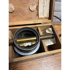 Vintage Bostrom Brady Surveying Instrument Model #4 w/ Wooden Box Case Antique
