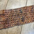 Original Vintage 1930s Leather Motorcycle Kidney Belts Folk Art Americana Garage