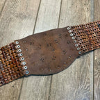 Original Vintage 1930s Leather Motorcycle Kidney Belts Folk Art Americana Garage