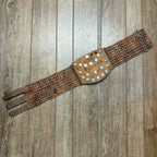 Original Vintage 1930s Leather Motorcycle Kidney Belts Folk Art Americana Garage