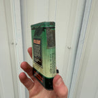 Vintage Holiday Smoking Tobacco Empty Vertical Pocket Tin Advertising Cigarettes
