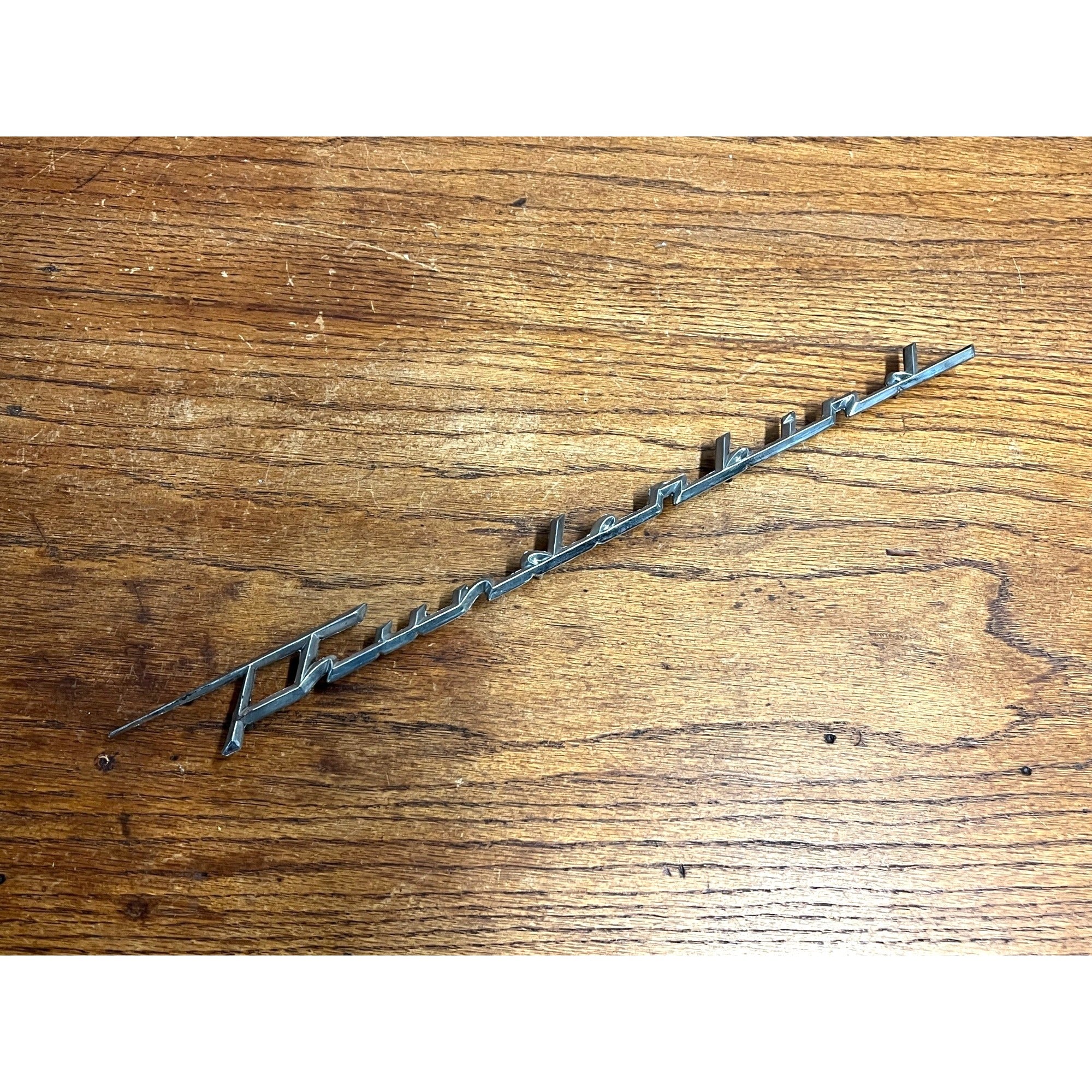Vintage Ford Thunderbird Script Emblem OEM Original 14.5"