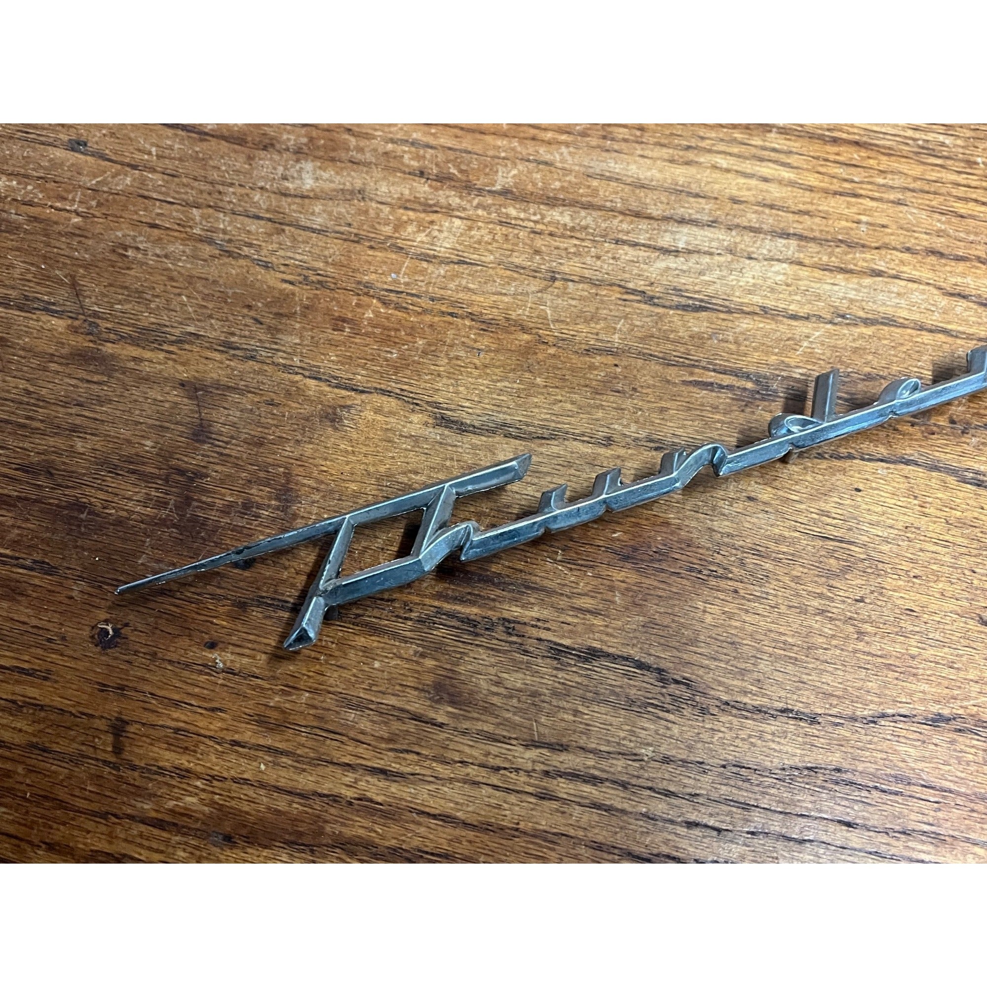 Vintage Ford Thunderbird Script Emblem OEM Original 14.5"