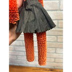 Vintage Halloween 11" Hanging Crepe Paper Doll Party Favor C.A. Reed Celluloid