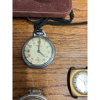 Vintage Pocket Watches Estate Lot Wrist Watches Ingersoll Westclox Ever Swiss