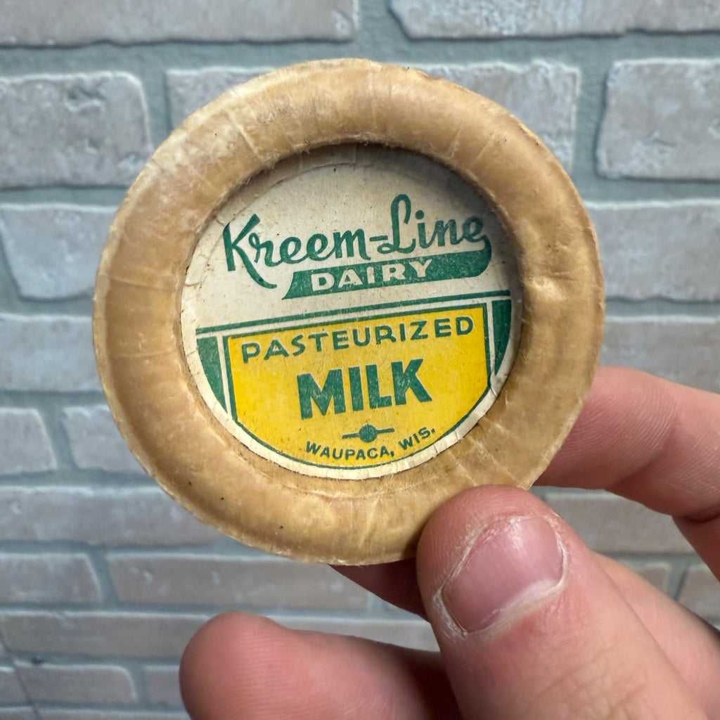 Milk Bottle Cap - Kreem-Line Dairy Farm - Waupaca, (Wisconsin) WI Wis